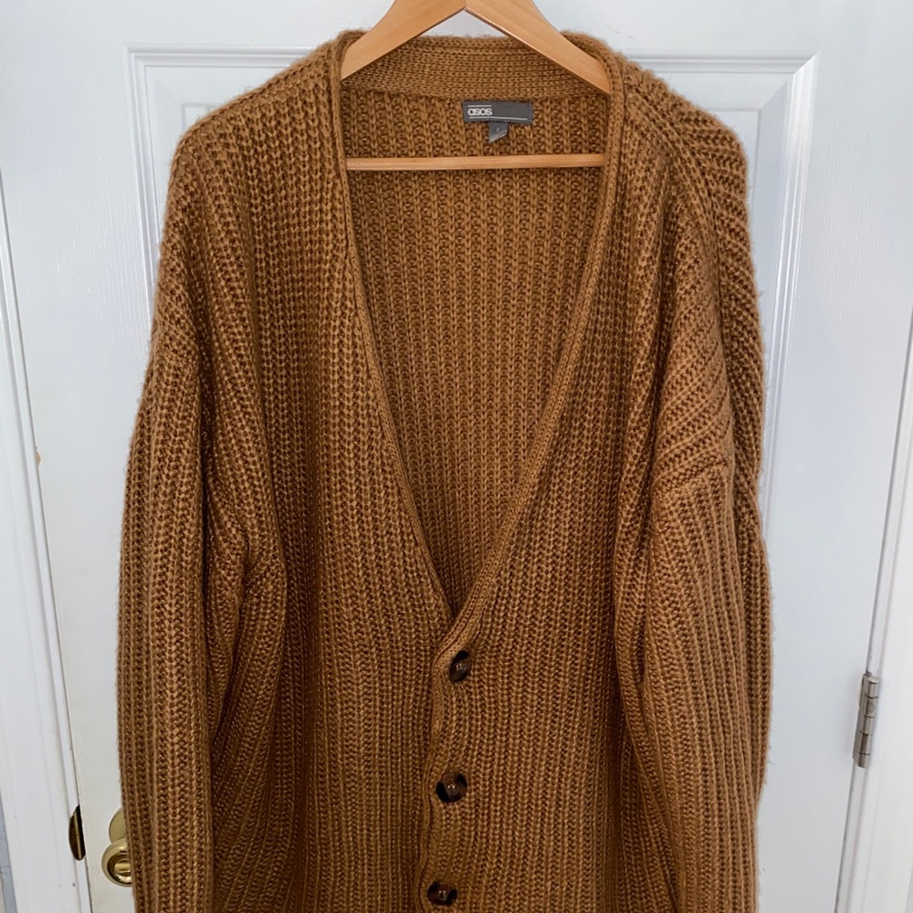 Oversized knit cardigan